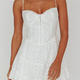 Summer In Sicily Hook & Eye Mini Dress White