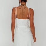 Heavenly Feels Tied Shoulder Mini Dress White