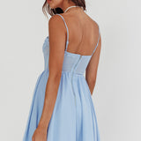 Lovers High Bustier Mini Dress Powder Blue