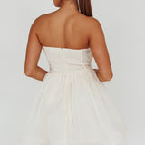 Arabesque Bow Bust Mini Dress Champagne
