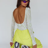 Break Dance Wide Leg Drawstring Pants Lime