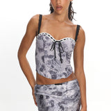 Julissa Mini Skirt Floral Ink