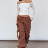 Ronda Off-Shoulder Sheer Sleeve Top White