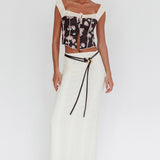 Take A Chance Drawstring Neckline Top Black