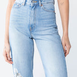 DR DENIM Echo Jeans Empress Sky Blue Rip