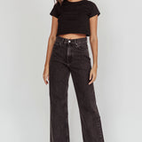 DR DENIM Echo Straight Jeans Retro Black