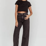 DR DENIM Echo Straight Jeans Retro Black