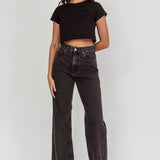 DR DENIM Echo Straight Jeans Retro Black