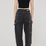 DR DENIM Faye Worker Concrete Black