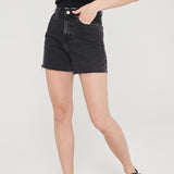 DR DENIM Nora Shorts Black Retro