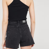 DR DENIM Nora Shorts Black Retro