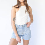 DR DENIM Nora Shorts Empress Light Blue