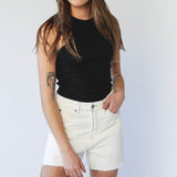 DR DENIM Nora Shorts Light Ecru