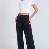 DR DENIM Donna Baggy Jeans Black