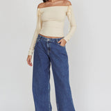 DR DENIM Hill Low Jeans Pebble Mid Stone