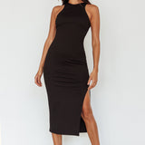 Voyage Racerback Midi Dress Black