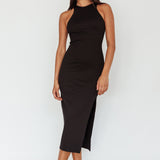 Voyage Racerback Midi Dress Black