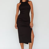 Voyage Racerback Midi Dress Black