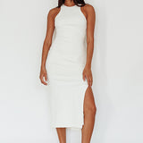 Voyage Racerback Midi Dress White