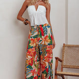 Marula Wide Leg Drawstring Pants Botanical