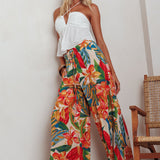 Marula Wide Leg Drawstring Pants Botanical
