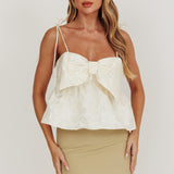 Angie Babydoll Top Ivory