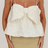 Angie Babydoll Top Ivory