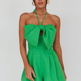 Tink Bow Bust Romper Kelly Green