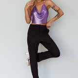 Moonshine Chain Mail Mesh Top Lavender