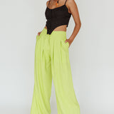 Sloan Side Pocket Trouser Pants Lime