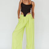 Sloan Side Pocket Trouser Pants Lime