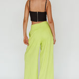 Sloan Side Pocket Trouser Pants Lime