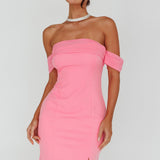 Kassie Off-Shoulder Mini Dress Sweet Pink