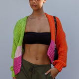 Neon Carnival Knit Cardigan Multi