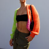 Neon Carnival Knit Cardigan Multi