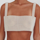 Kylah Crop Top Pearl