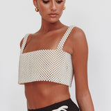 Kylah Crop Top Pearl