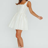 Suri Corset Bust Mini Dress Ivory