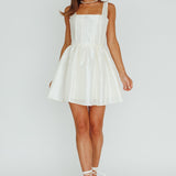 Suri Corset Bust Mini Dress Ivory