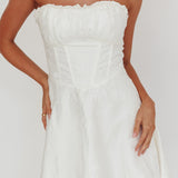 Savanna Corset Bodice Mini Dress Ivory