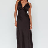 Signature Lace Trim Midi Dress Black