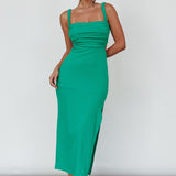 Cosmic Love Strappy Back Midi Dress Green