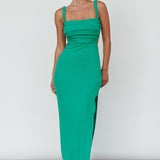 Cosmic Love Strappy Back Midi Dress Green