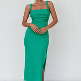 Cosmic Love Strappy Back Midi Dress Green