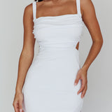 Cosmic Love Strappy Back Midi Dress White