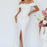 Gardena Off-Shoulder Maxi Dress Ivory