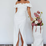 Gardena Off-Shoulder Maxi Dress Ivory