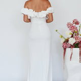 Gardena Off-Shoulder Maxi Dress Ivory