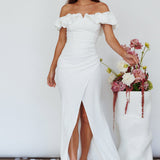 Gardena Off-Shoulder Maxi Dress Ivory