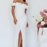 Gardena Off-Shoulder Maxi Dress Ivory